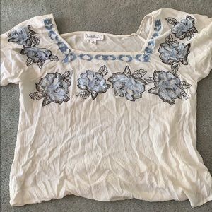Floral boho blouse